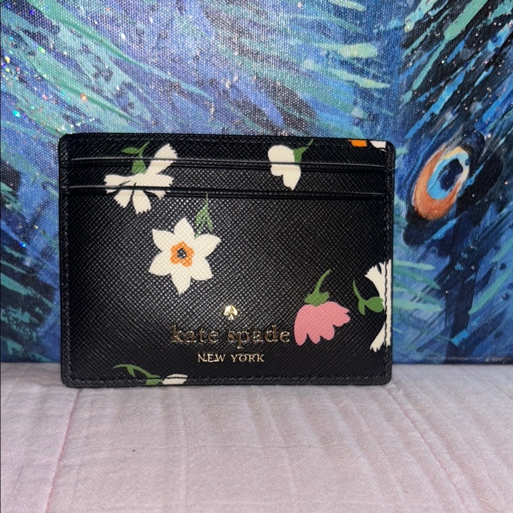 NWT Kate Spade Madison Floral Card Holder